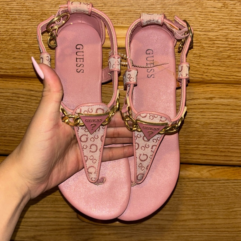 Pink Guess Slippers